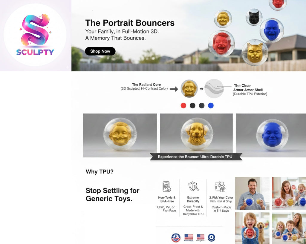 The Portrait Bouncers: Your Family, in Full-Motion 3D (2 pcs)