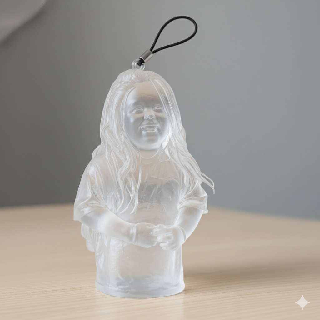 Custom 3D-Sculpted Portrait Keychains