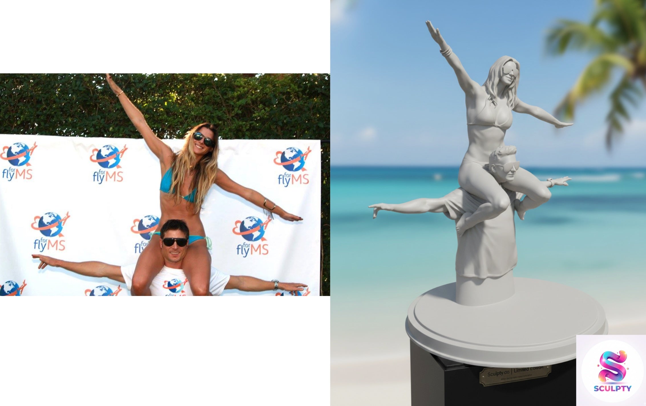 Custom 3D-Sculpted Action Portraits