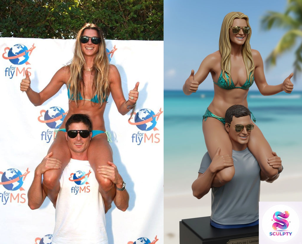 Custom 3D-Sculpted Action Portraits